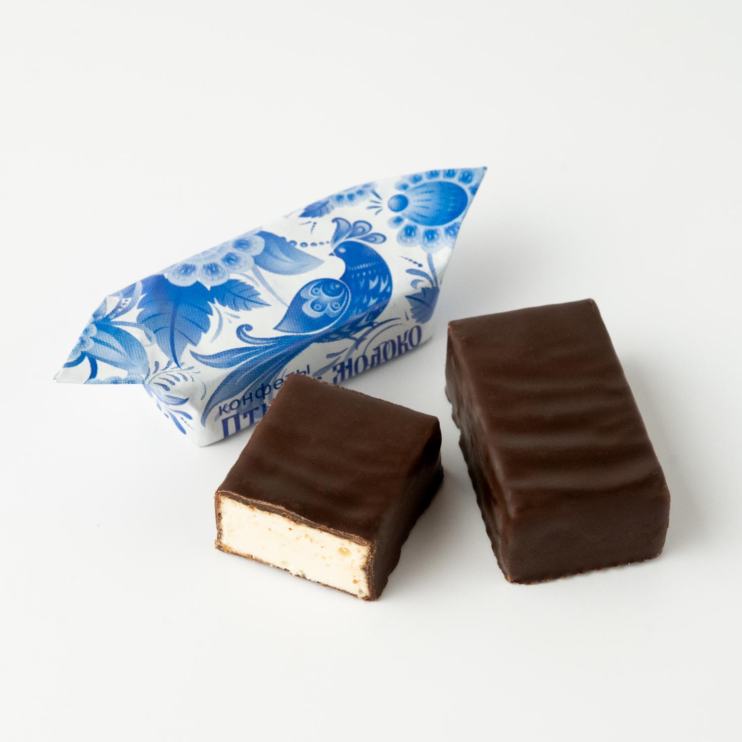 Glazed candies Bird's milk creamy