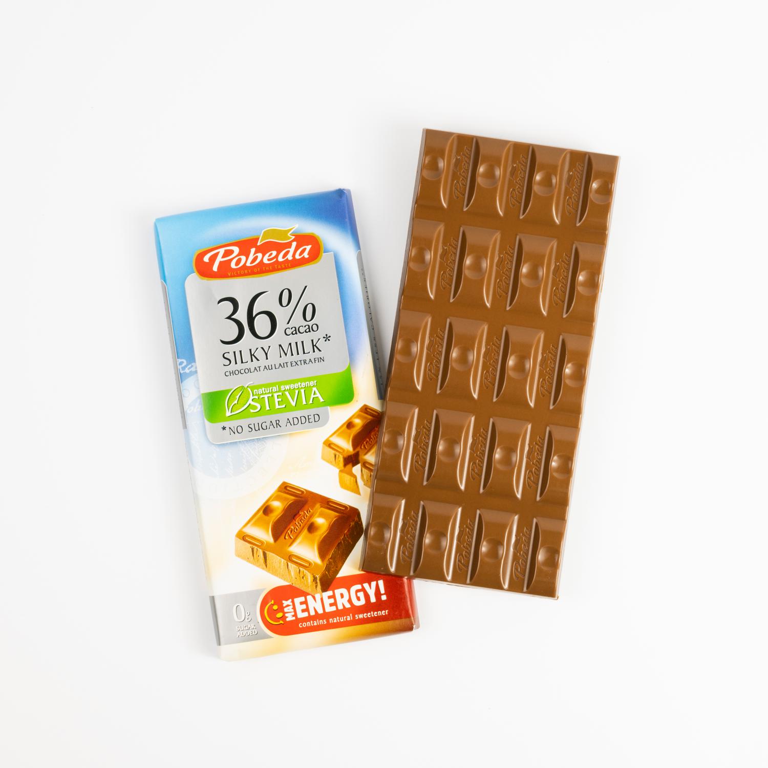 Ciocolata cu lapte fara zahar 36 % cacao 