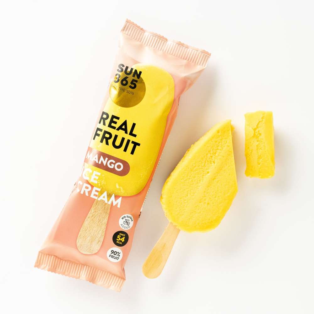 Inghețată Sorbet Real Fruit Mango fără zahăr adăugat