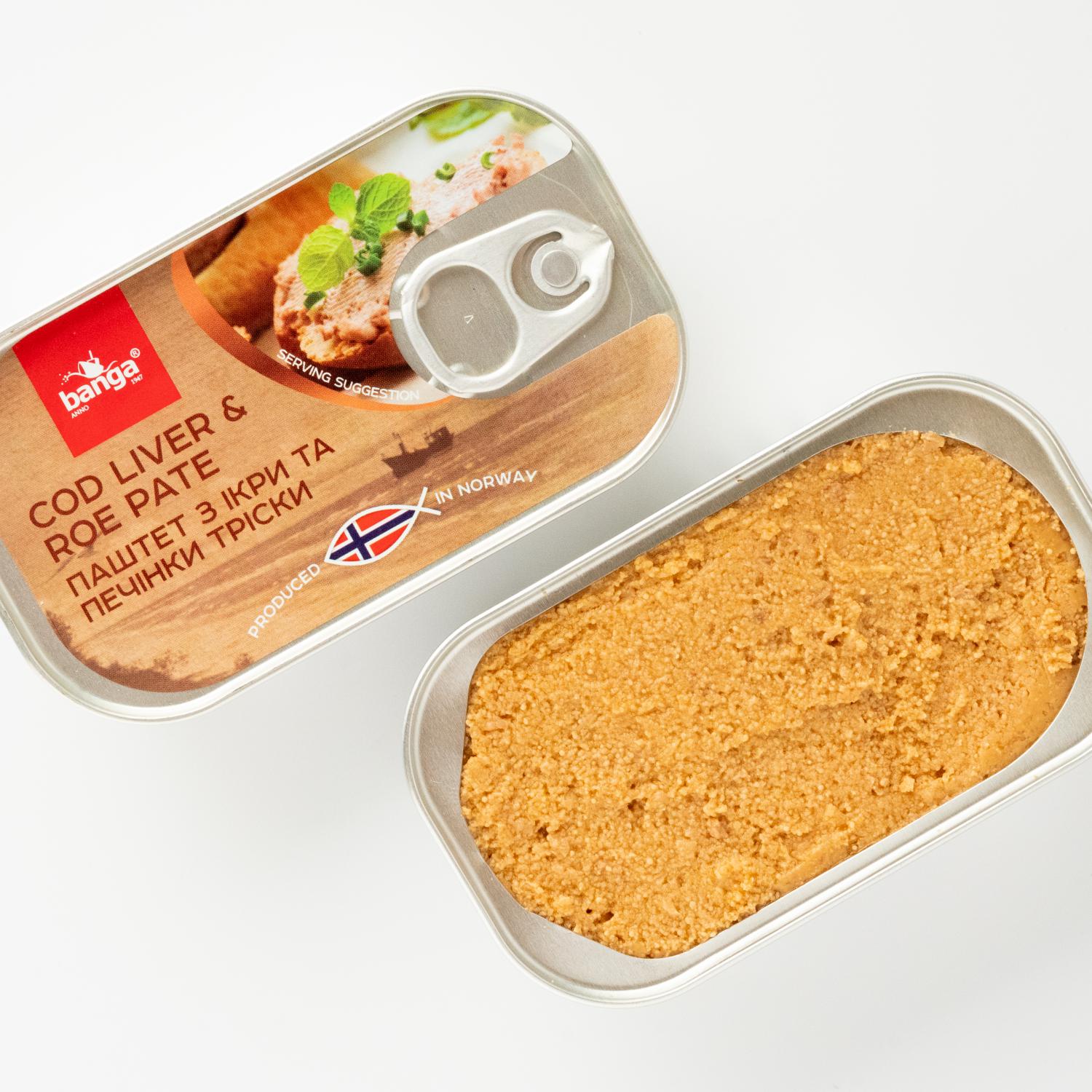 Pate de ficat si icre de cod banga 