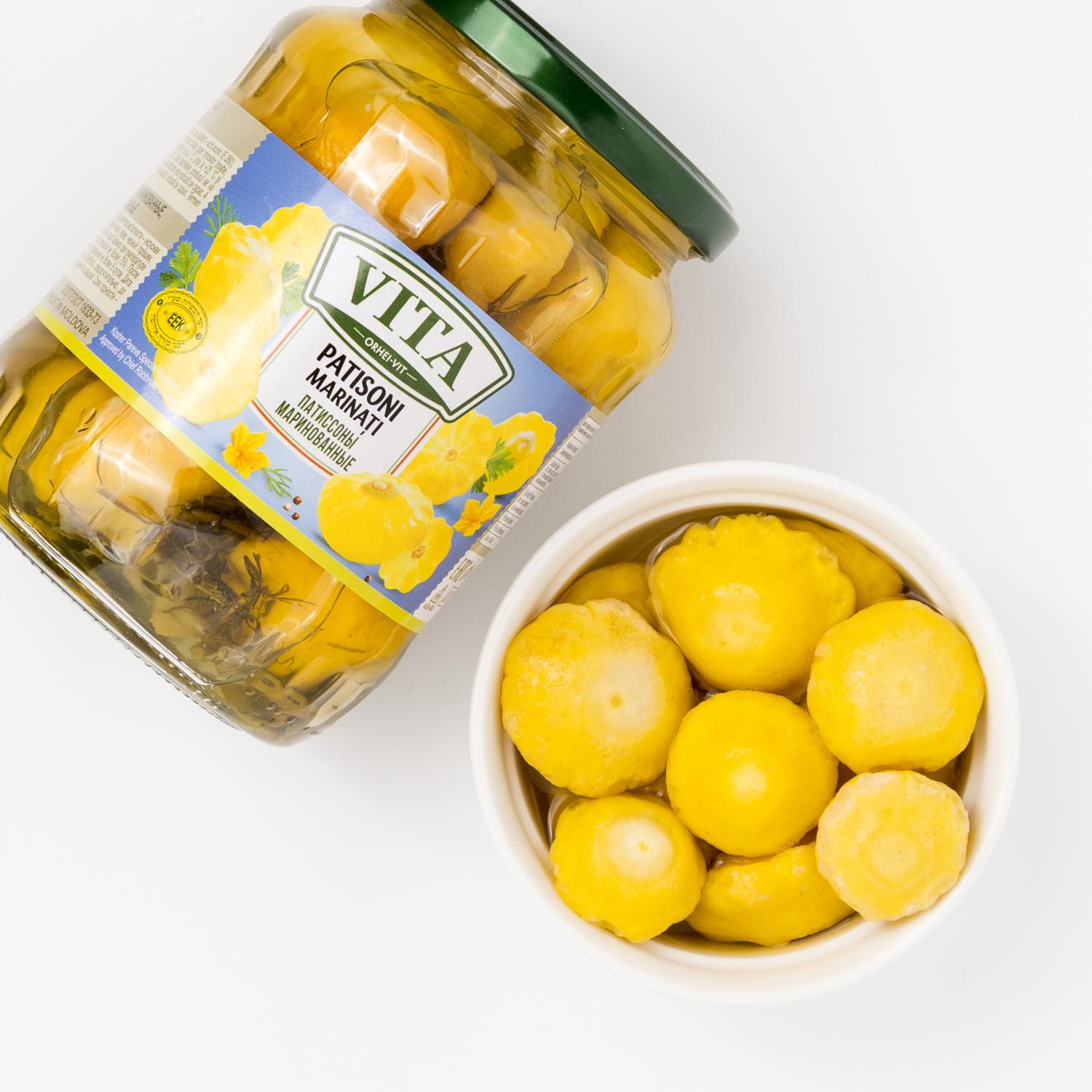 Patissons PickledSlightly Acidic