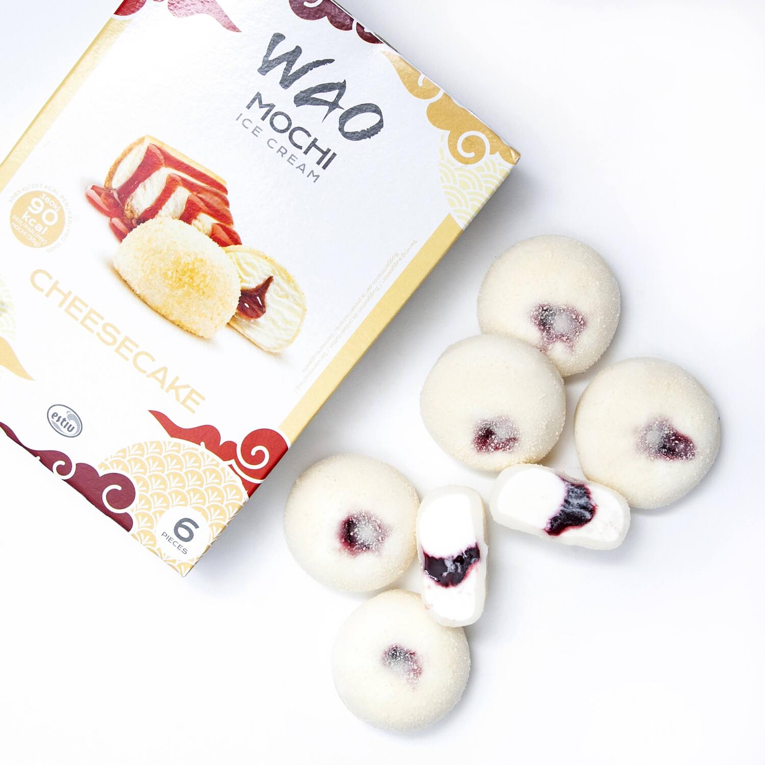 ÎNGHEȚATĂ WAO CHEESECAKE MOCHI