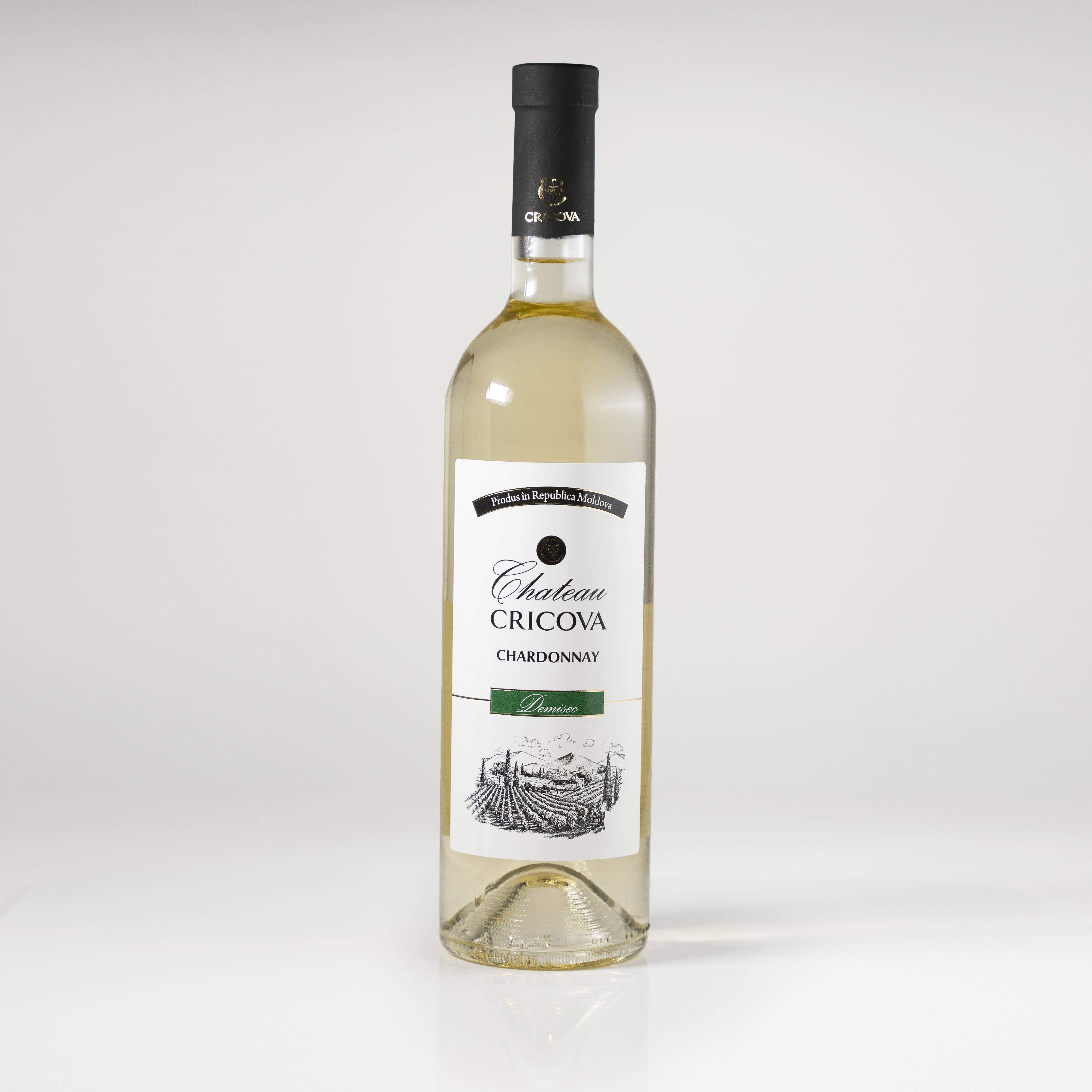Vin Cricova Chardonnay alb demisec 